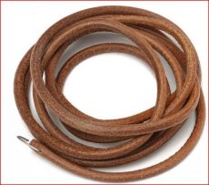 Leren / lederen riem voor trap naaimachine -6 mm- (per meter)